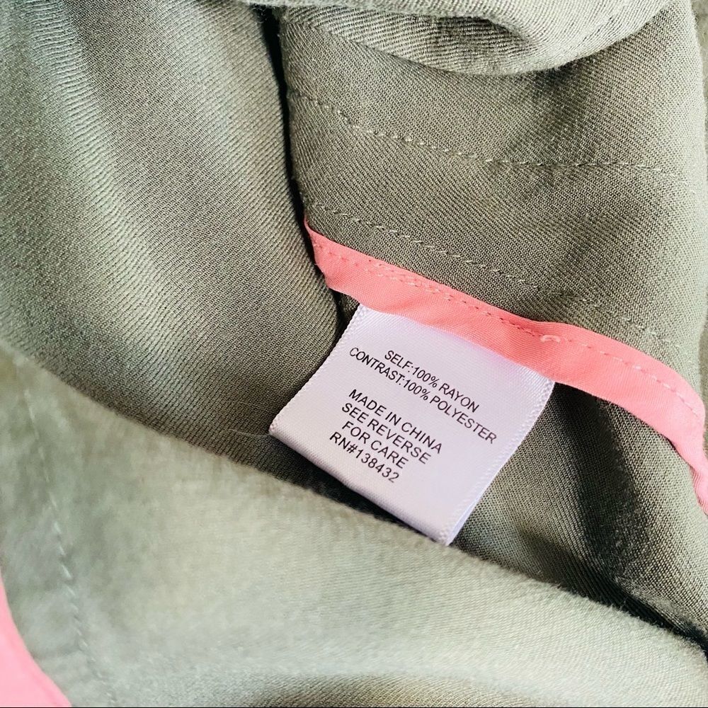 ModCloth Olive Haute Utility Cargo Drape Vest small - Picture 9 of 10